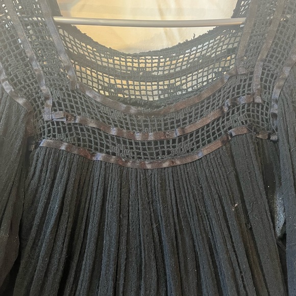 Black Chiffon long top - Picture 4 of 10